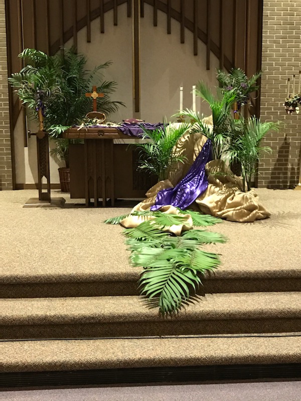 holy week communion table